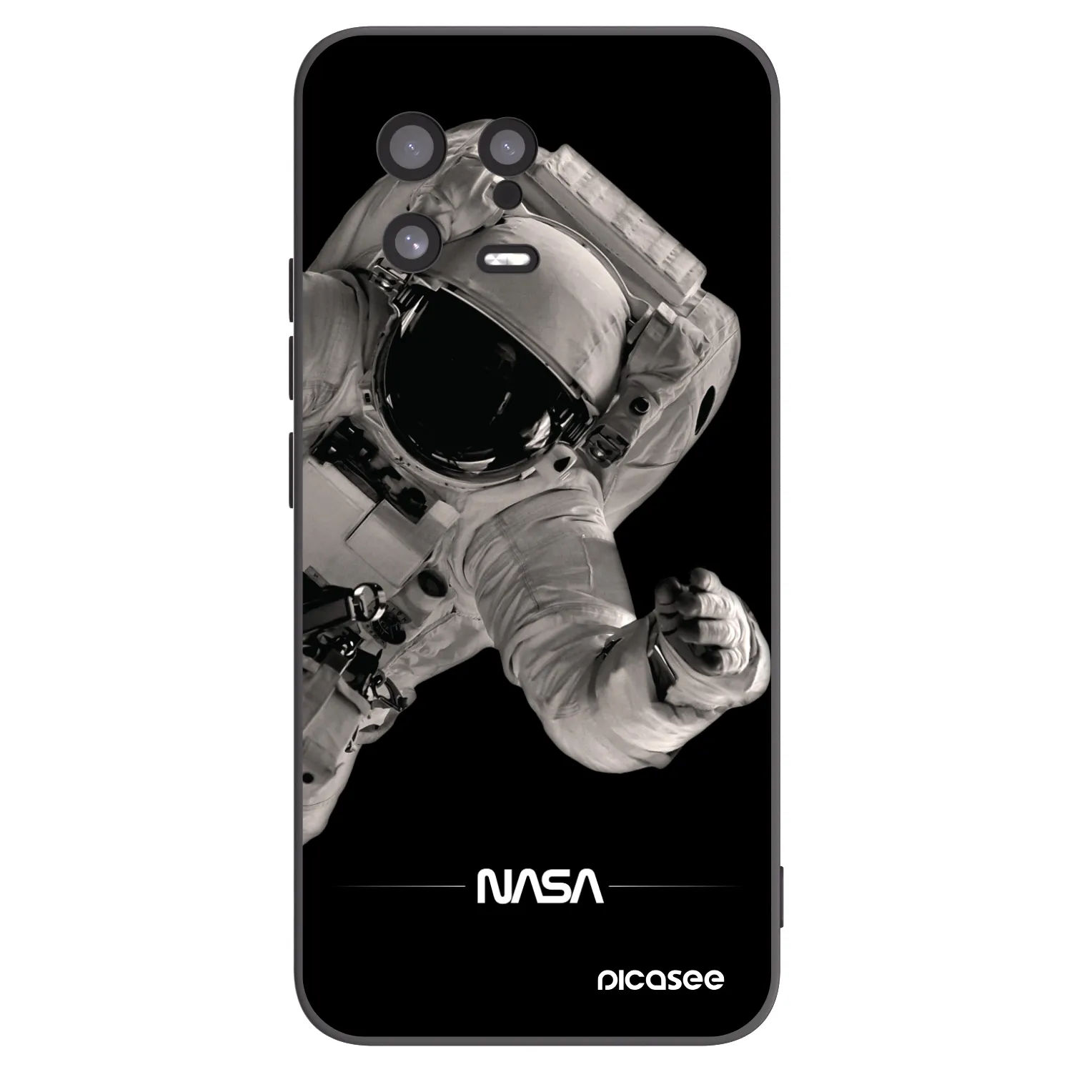 Picasee Μαύρη θήκη σιλικόνης για Xiaomi 13 - Astronaut Big