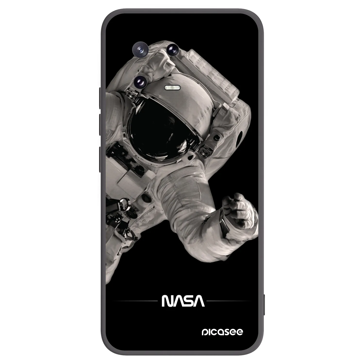 Picasee Μαύρη θήκη σιλικόνης για Xiaomi 13 Pro - Astronaut Big