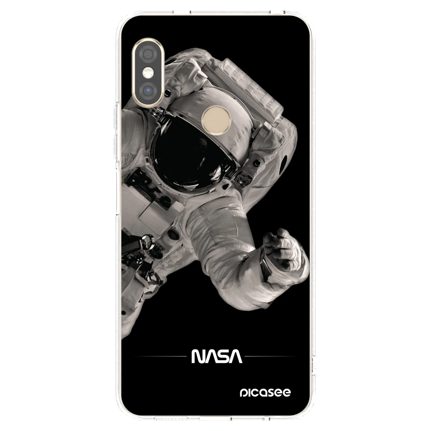 Picasee διαφανής θήκη σιλικόνης Xiaomi Redmi Note 5 Global - Astronaut Big
