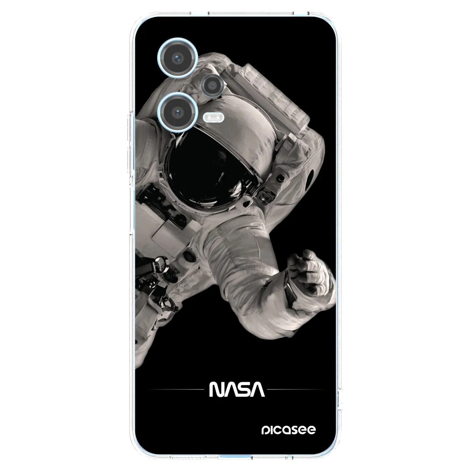 Picasee διαφανής θήκη σιλικόνης Xiaomi Redmi Note 12 5G - Astronaut Big