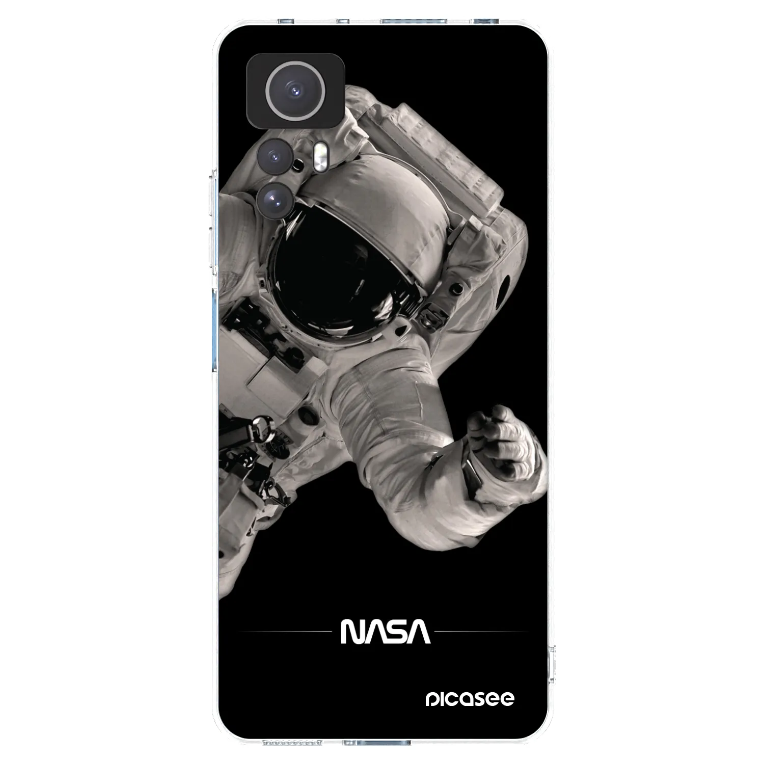 Picasee διαφανής θήκη σιλικόνης Xiaomi Redmi Note 12S - Astronaut Big