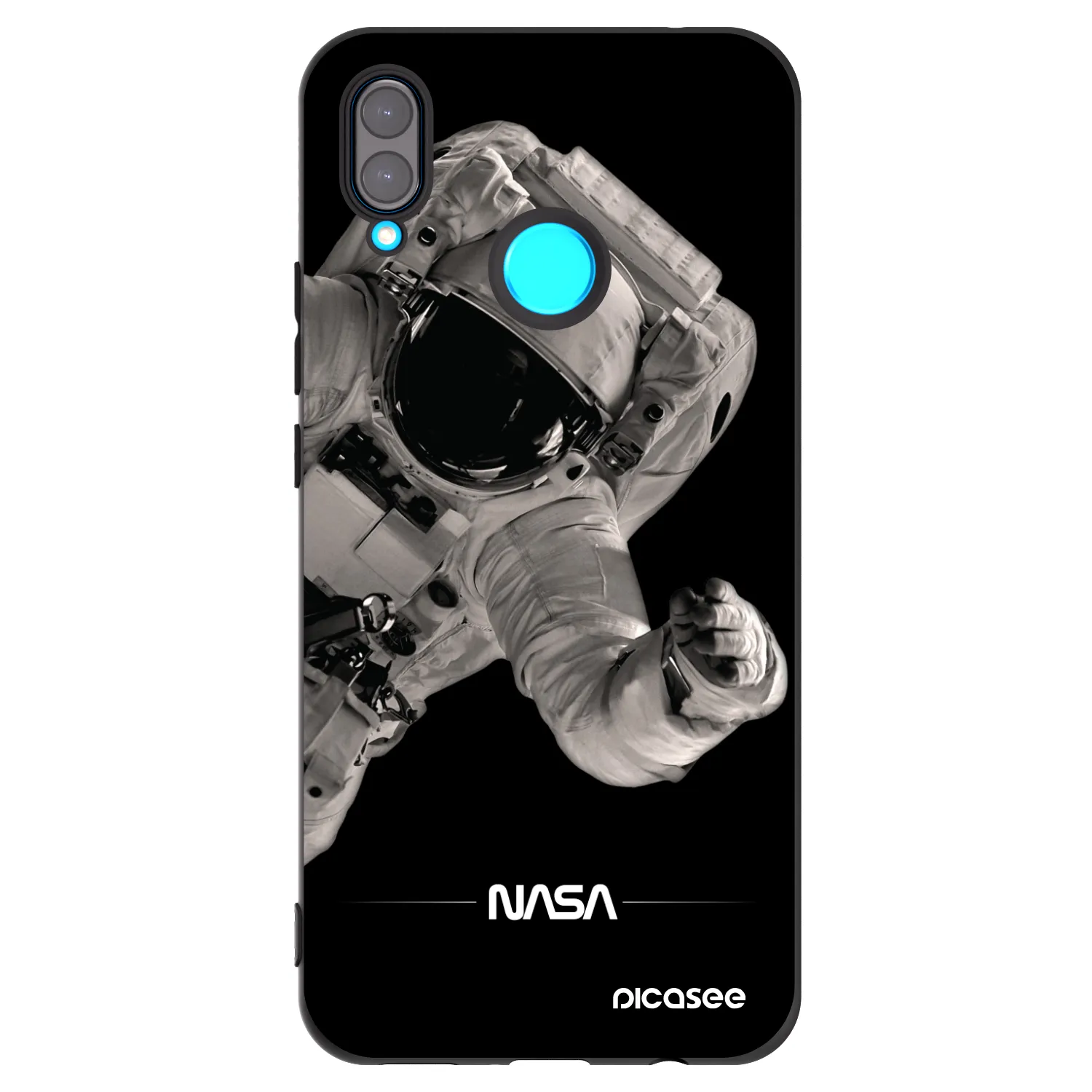 Picasee Μαύρη θήκη σιλικόνης για Huawei Nova 3 - Astronaut Big