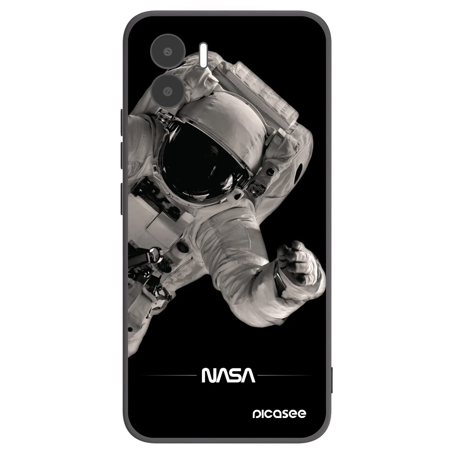 Picasee Μαύρη θήκη σιλικόνης για Xiaomi Redmi A2 - Astronaut Big