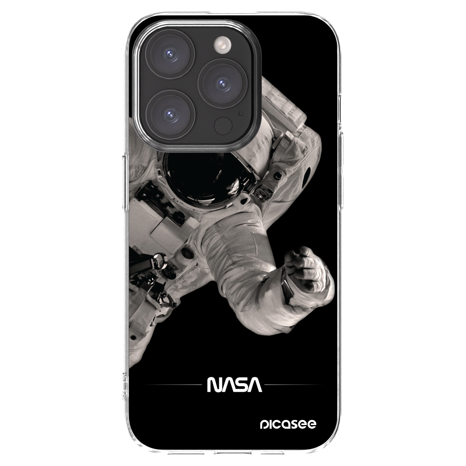 Picasee διαφανής θήκη σιλικόνης Apple iPhone 15 Pro - Astronaut Big