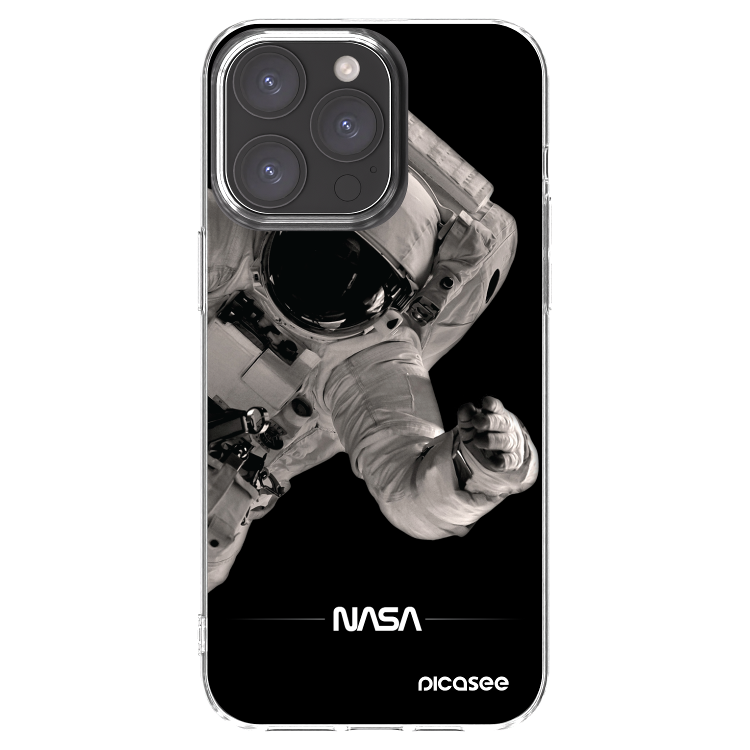 Picasee διαφανής θήκη σιλικόνης Apple iPhone 15 Pro Max - Astronaut Big