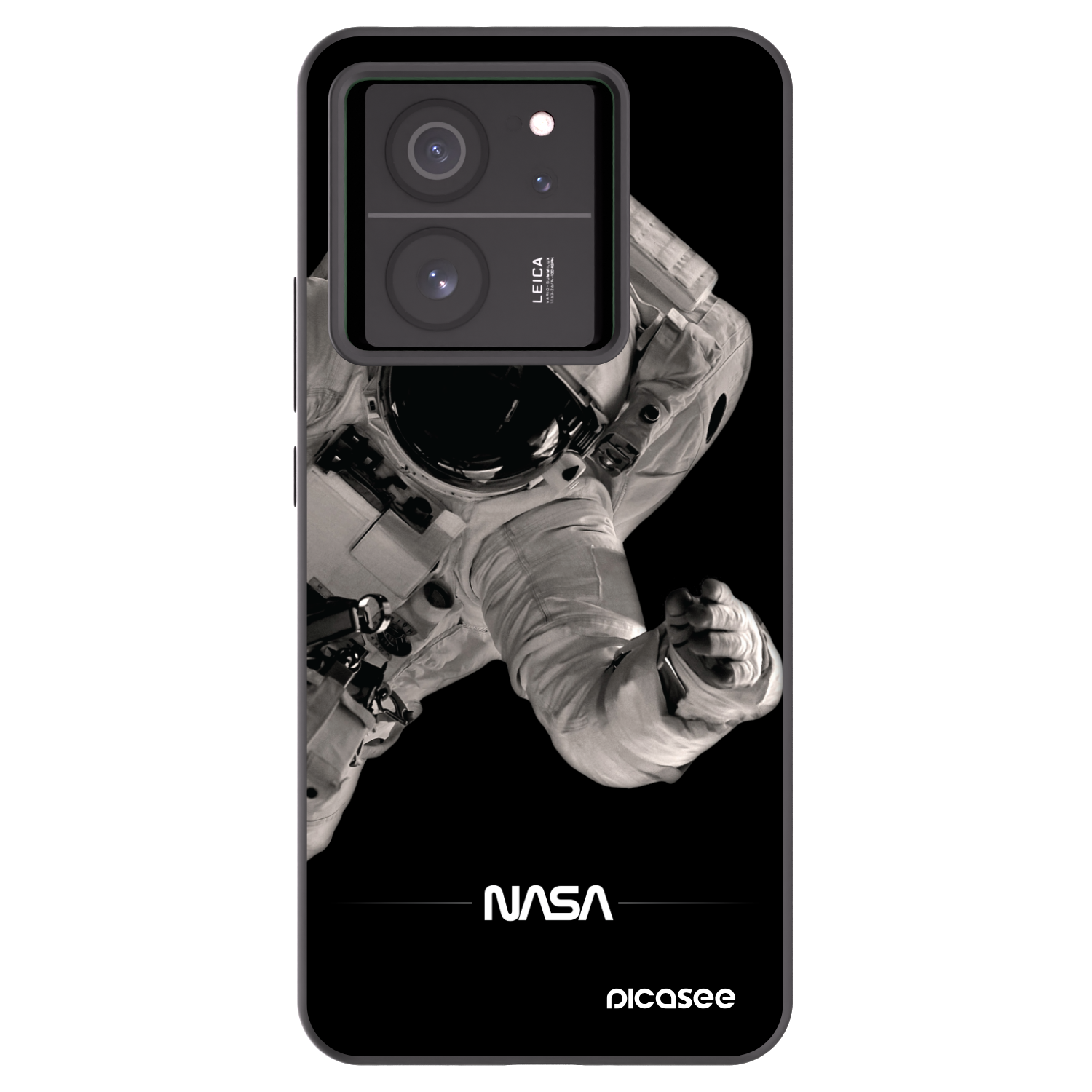 Picasee Μαύρη θήκη σιλικόνης για Xiaomi 13T - Astronaut Big