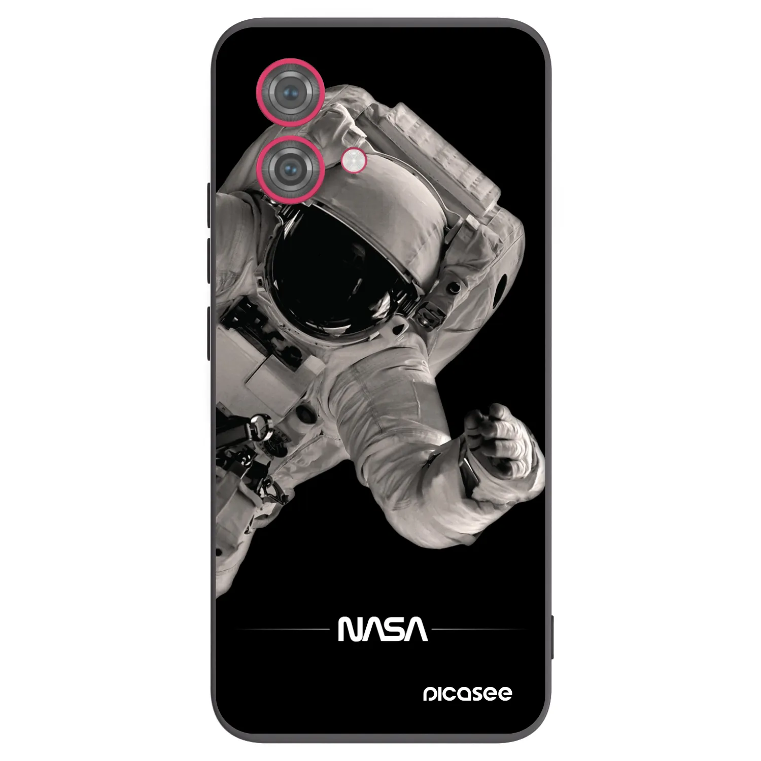 Picasee Μαύρη θήκη σιλικόνης για Motorola Moto G84 5G - Astronaut Big