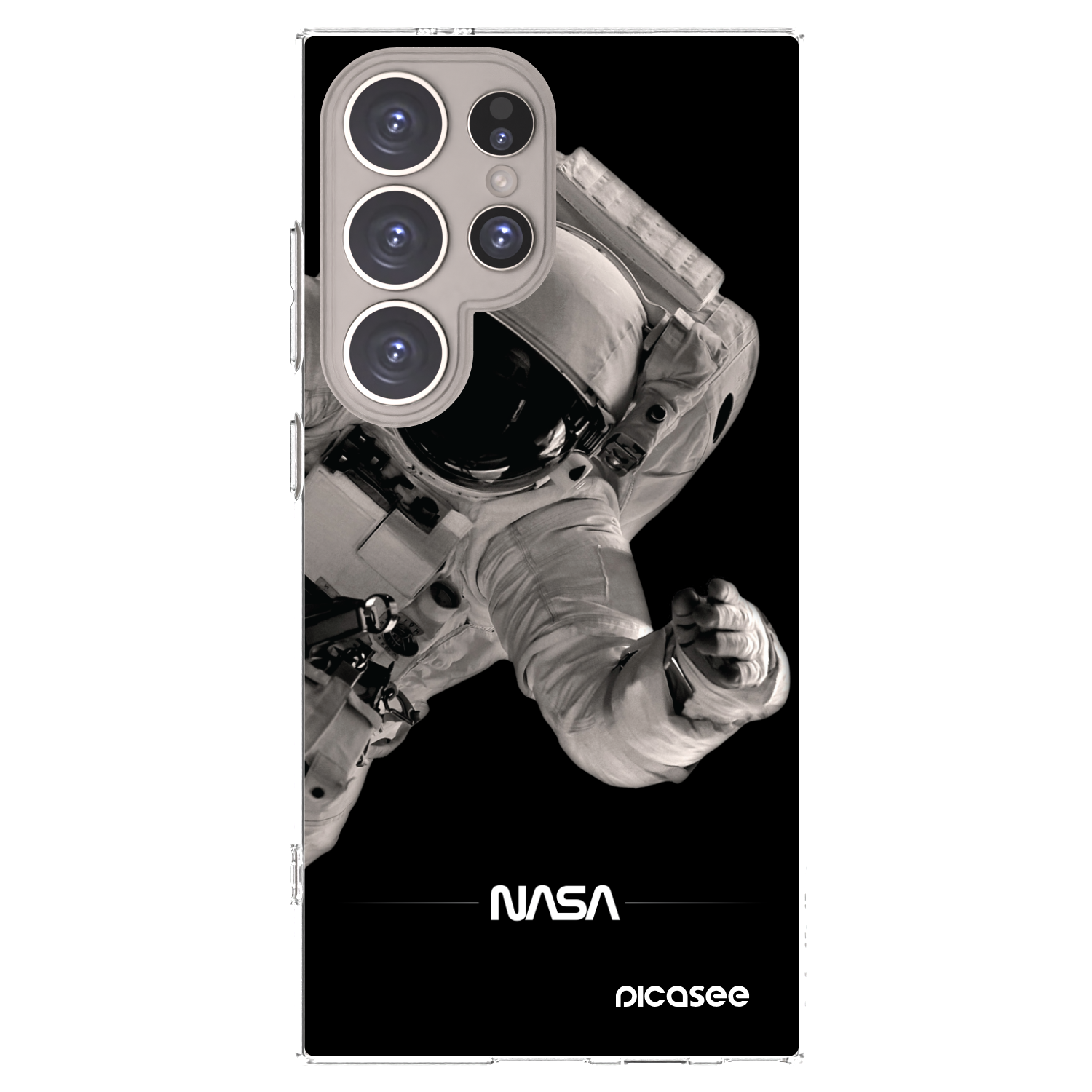 Picasee διαφανής θήκη σιλικόνης Samsung Galaxy S24 Ultra S928B 5G - Astronaut Big