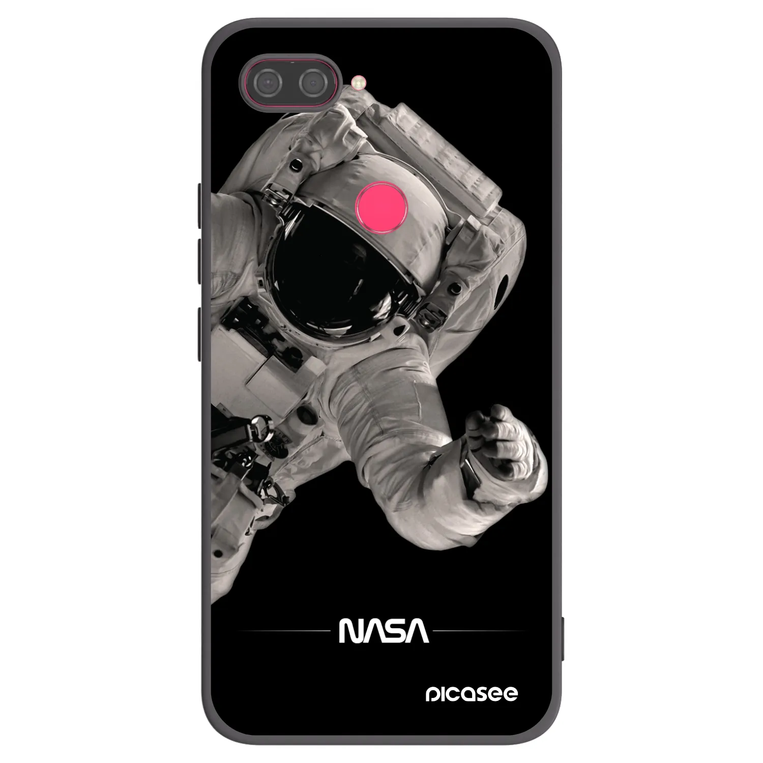 Picasee Μαύρη θήκη σιλικόνης για Xiaomi Mi 8 Lite - Astronaut Big