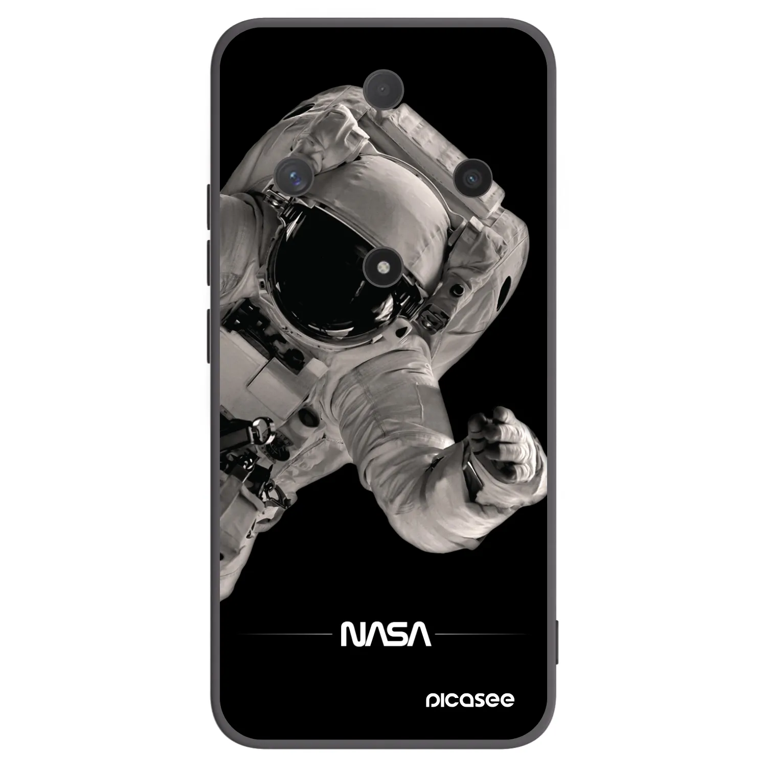 Picasee Μαύρη θήκη σιλικόνης για Honor Magic6 Lite 5G - Astronaut Big
