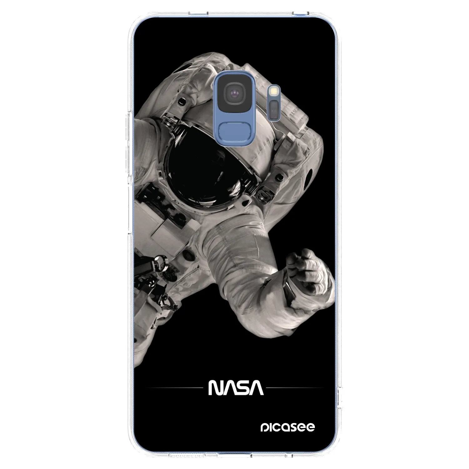 Picasee διαφανής θήκη σιλικόνης Samsung Galaxy S9 G960F - Astronaut Big