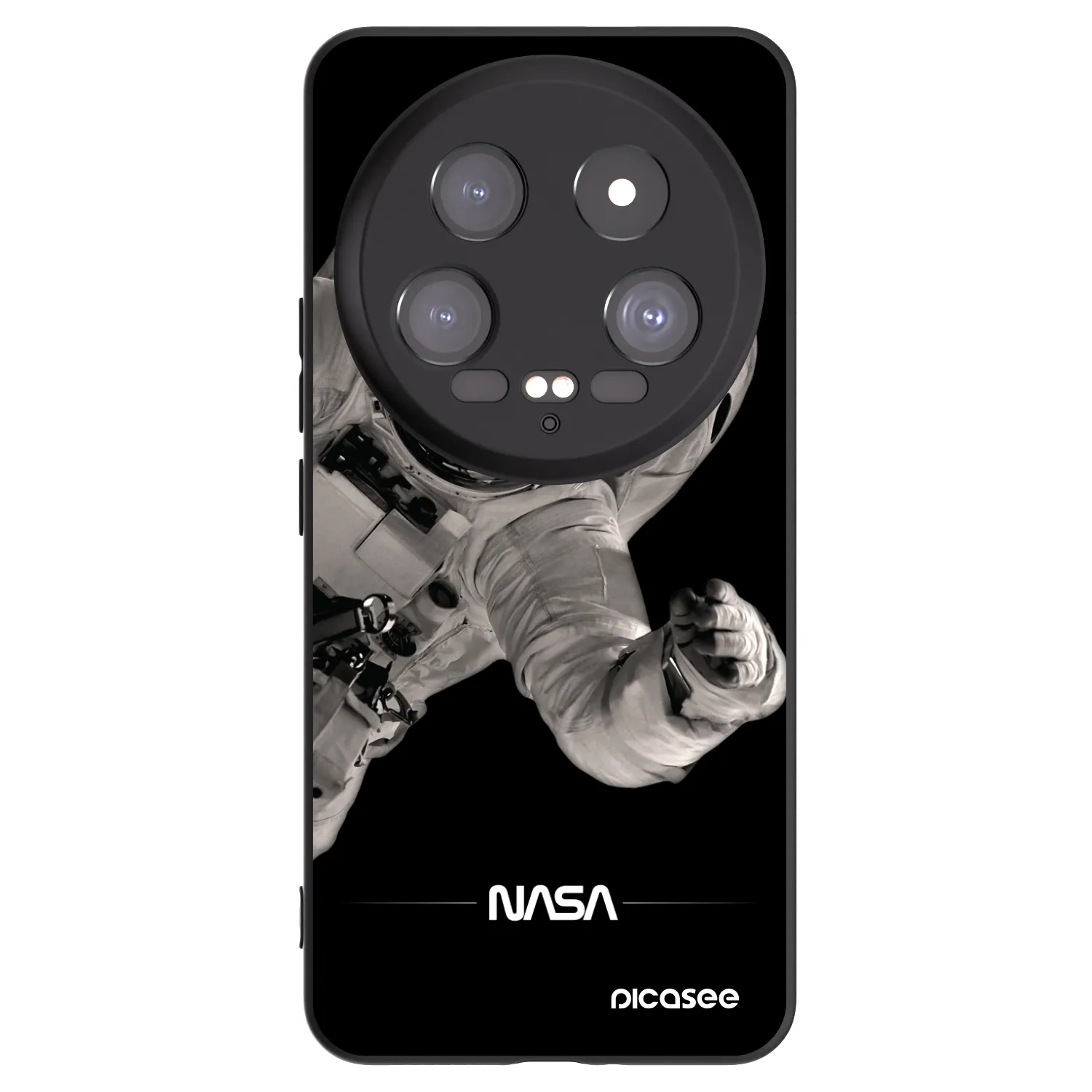 Picasee Μαύρη θήκη σιλικόνης για Xiaomi 14 Ultra - Astronaut Big