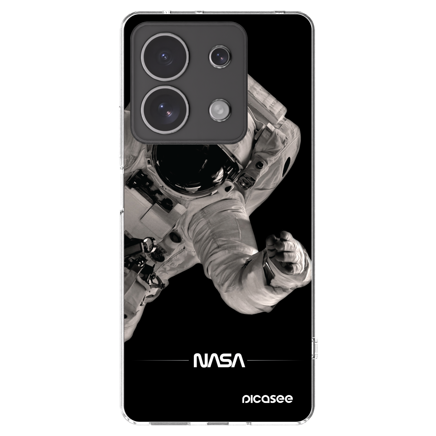 Picasee διαφανής θήκη σιλικόνης Xiaomi Redmi Note 13 4G - Astronaut Big