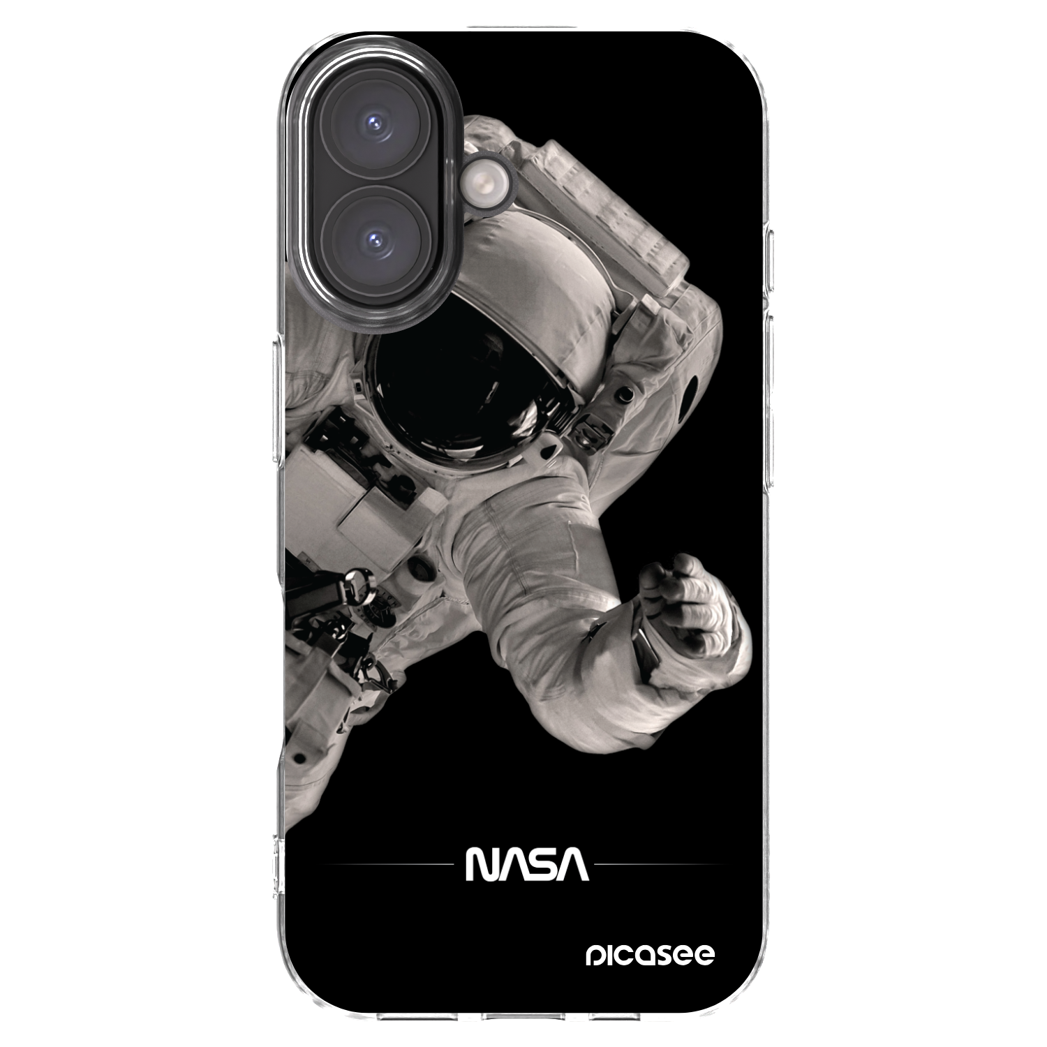 Picasee διαφανής θήκη σιλικόνης Apple iPhone 16 - Astronaut Big