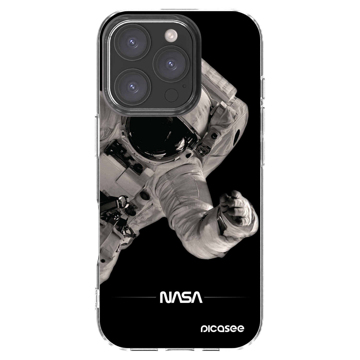 Picasee διαφανής θήκη σιλικόνης Apple iPhone 16 Pro - Astronaut Big