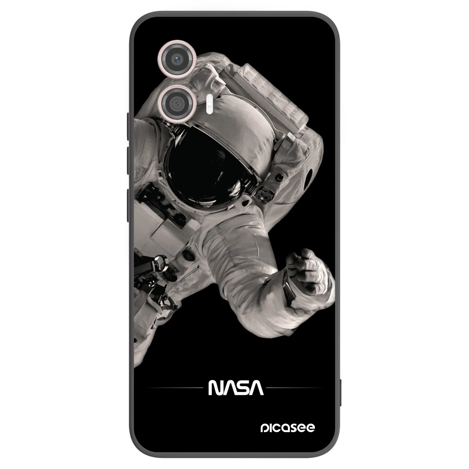 Picasee Μαύρη θήκη σιλικόνης για Motorola Moto G53 5G - Astronaut Big