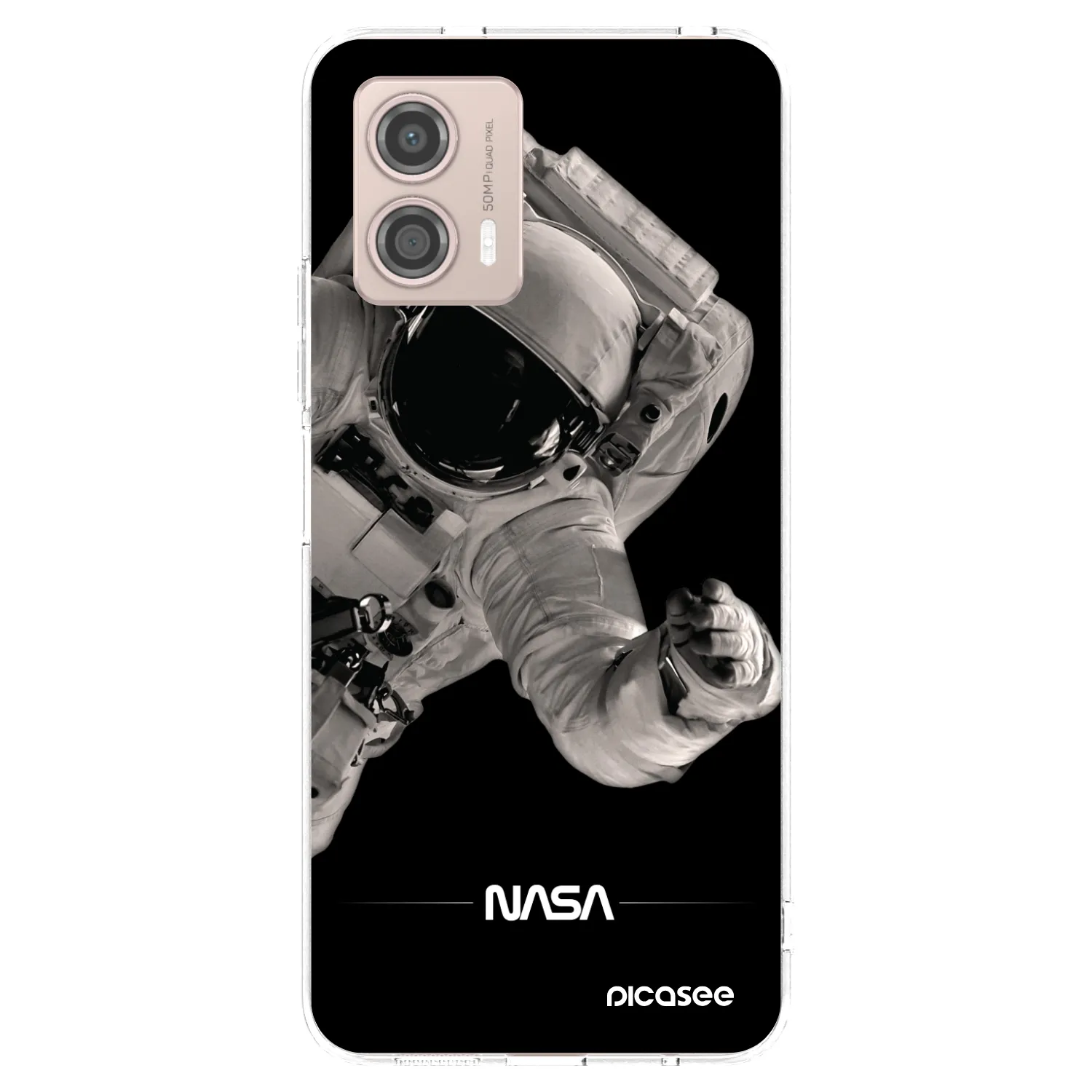 Picasee διαφανής θήκη σιλικόνης Motorola Moto G53 5G - Astronaut Big