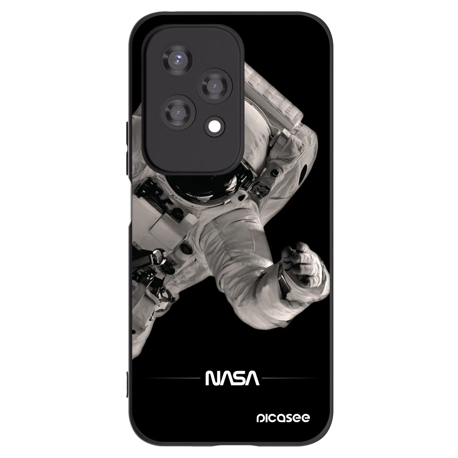Picasee Μαύρη θήκη σιλικόνης για Honor 200 Lite - Astronaut Big