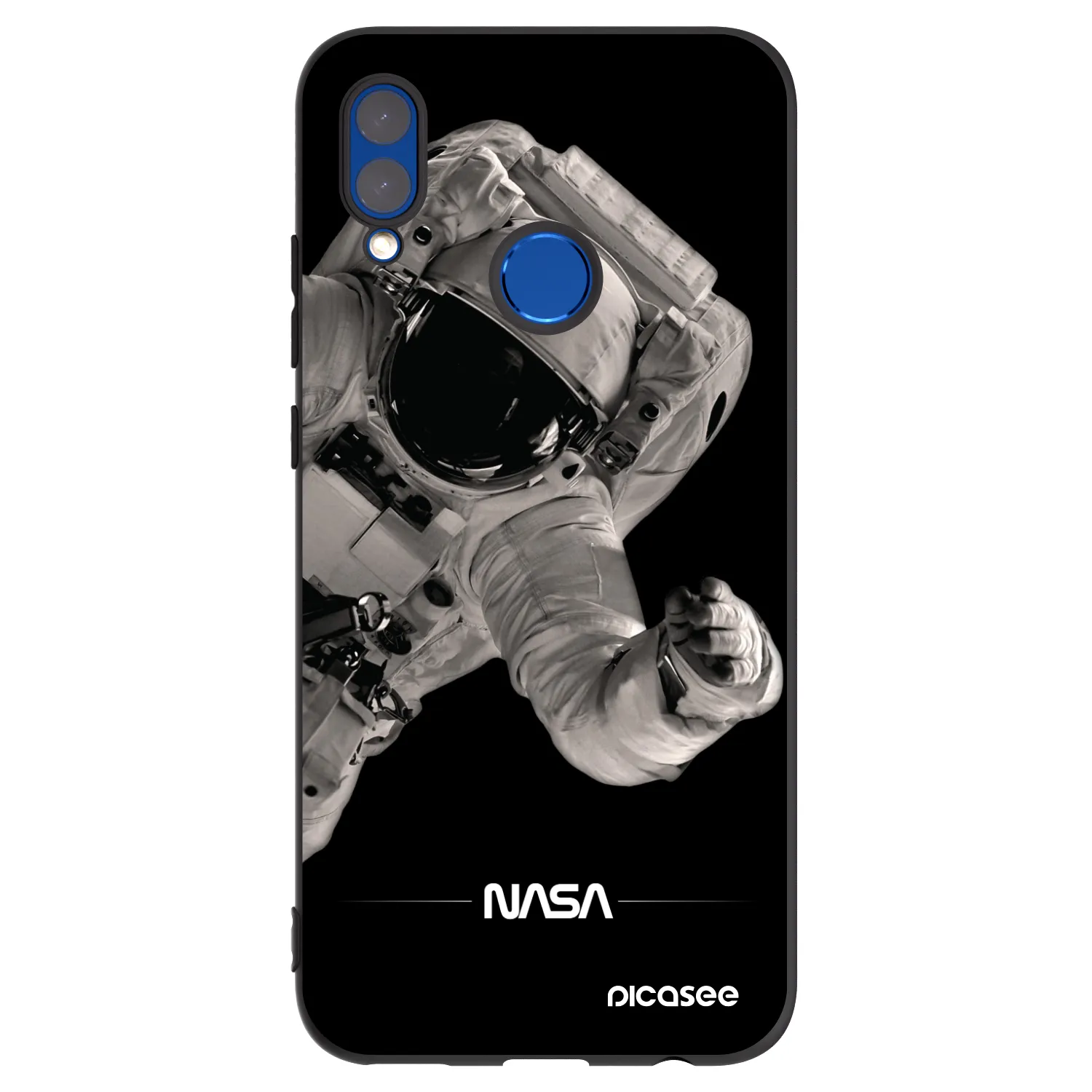 Picasee Μαύρη θήκη σιλικόνης για Huawei P Smart 2019 - Astronaut Big