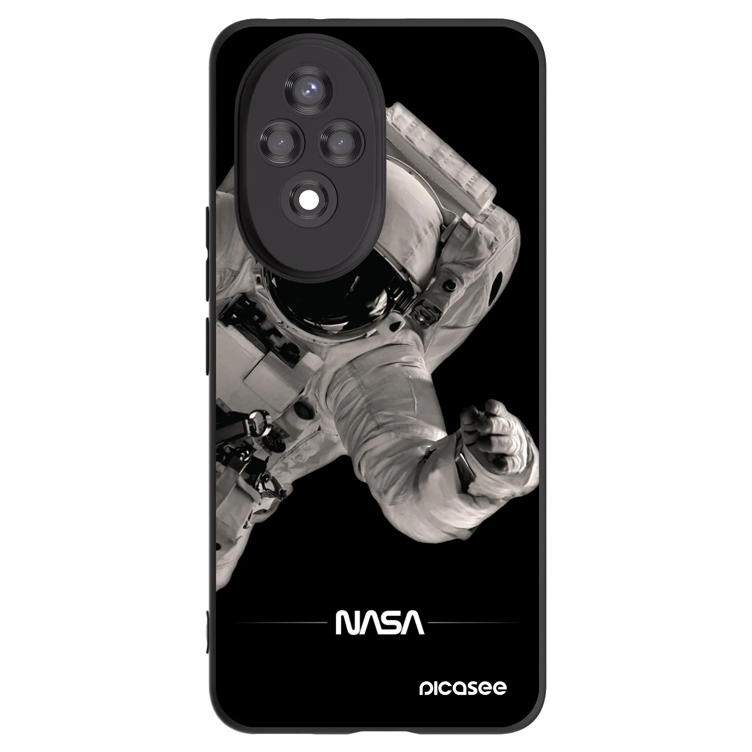 Picasee Μαύρη θήκη σιλικόνης για Honor 200 5G - Astronaut Big
