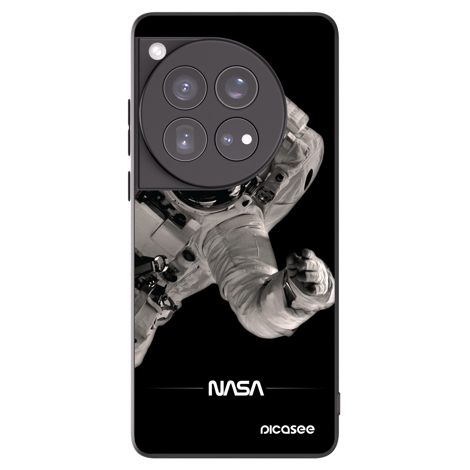Picasee Μαύρη θήκη σιλικόνης για OnePlus 12 5G - Astronaut Big