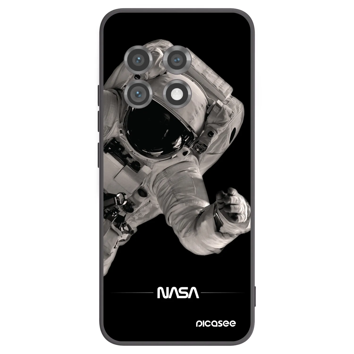 Picasee Μαύρη θήκη σιλικόνης για OnePlus 11 5G - Astronaut Big