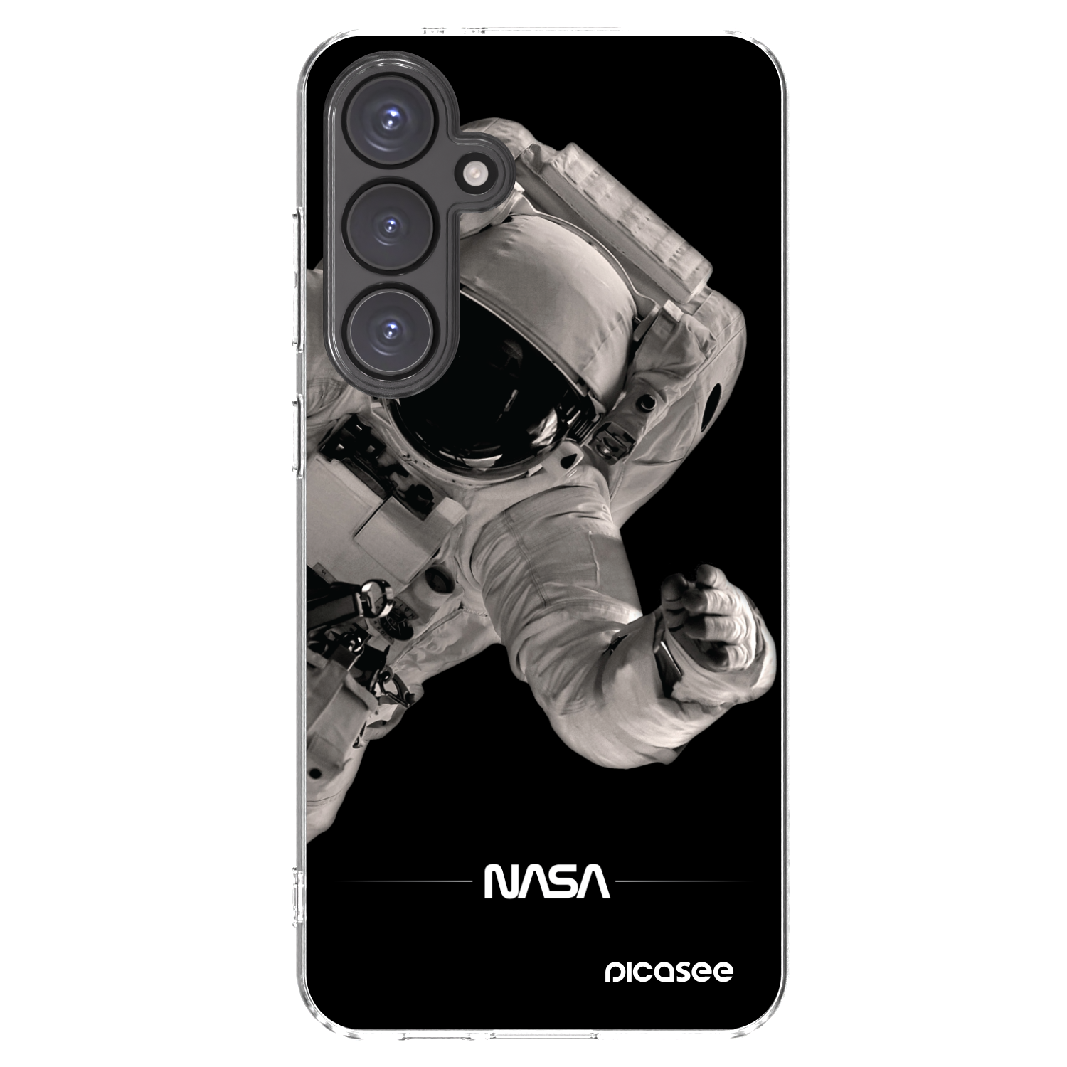 Picasee διαφανής θήκη σιλικόνης Samsung Galaxy S24 FE S721B - Astronaut Big