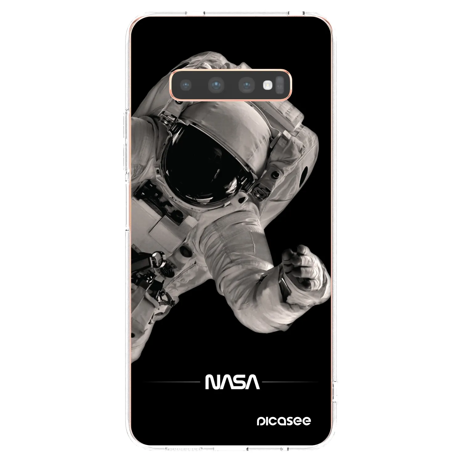 Picasee διαφανής θήκη σιλικόνης Samsung Galaxy S10 Plus G975 - Astronaut Big