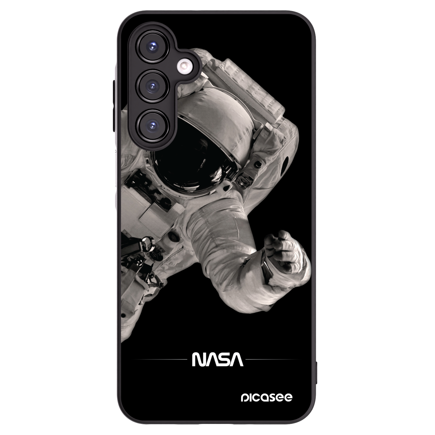 Picasee Μαύρη θήκη σιλικόνης για Samsung Galaxy A16 5G - Astronaut Big