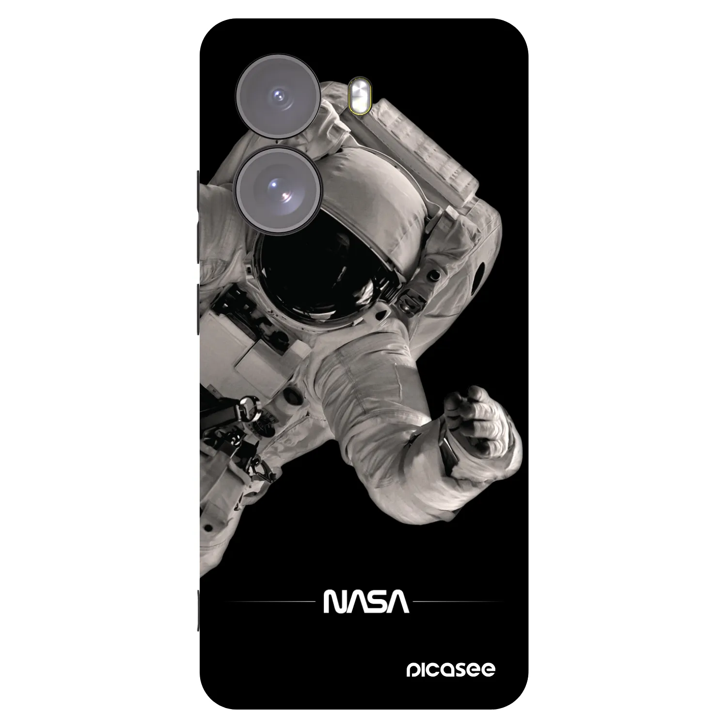 Picasee Μαύρη θήκη σιλικόνης για Xiaomi Poco X7 - Astronaut Big