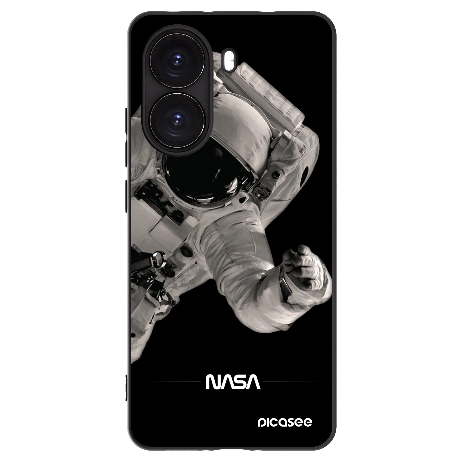 Picasee Μαύρη θήκη σιλικόνης για Xiaomi Poco X7 Pro 5G - Astronaut Big