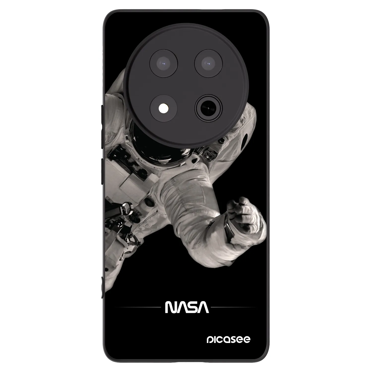 Picasee Μαύρη θήκη σιλικόνης για Honor Magic7 Lite 5G - Astronaut Big
