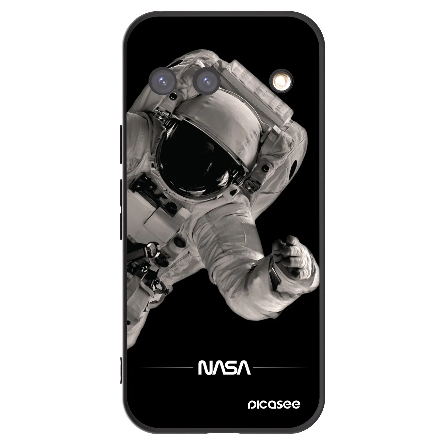 Picasee Μαύρη θήκη σιλικόνης για Google Pixel 9 - Astronaut Big
