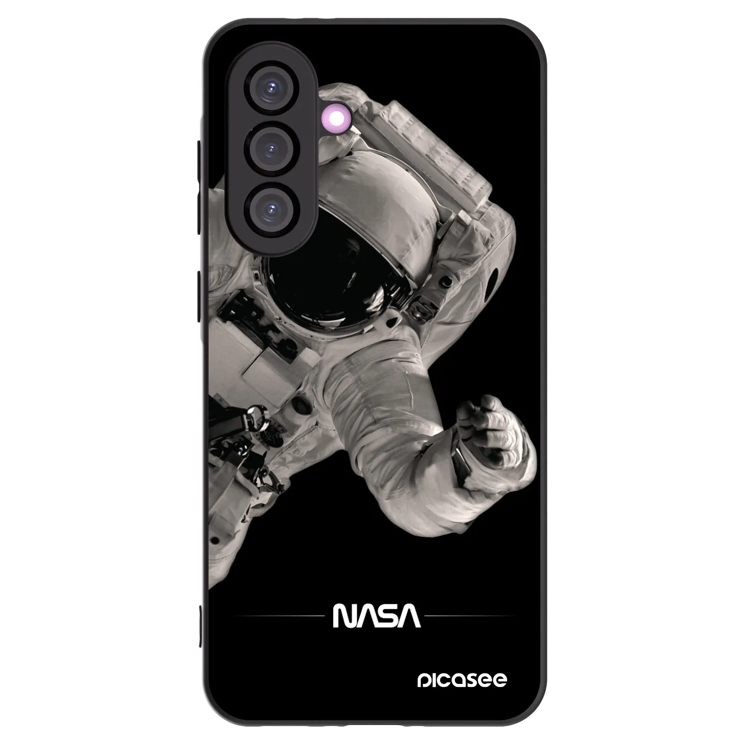 Picasee Μαύρη θήκη σιλικόνης για Samsung Galaxy A56 5G A566B - Astronaut Big