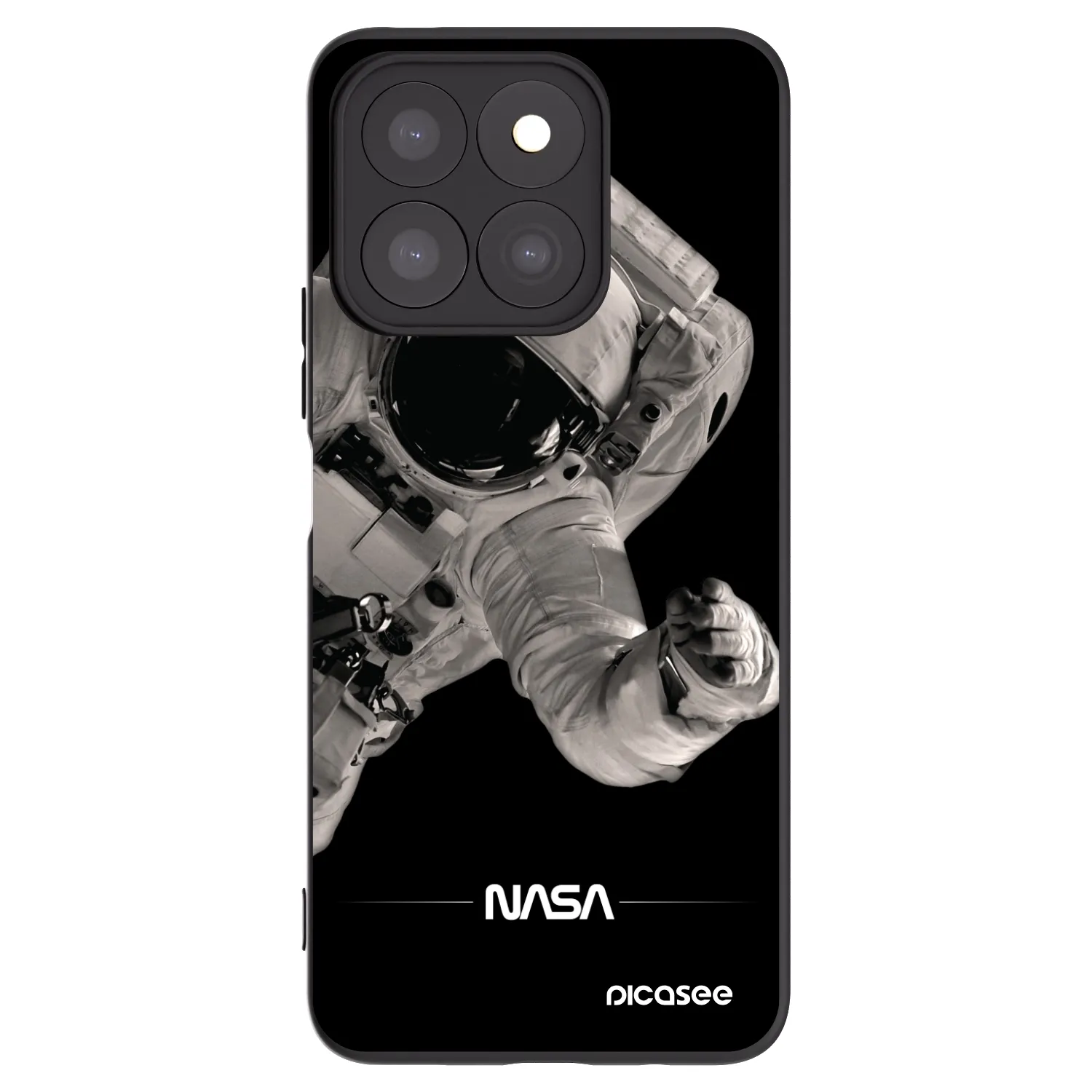 Picasee Μαύρη θήκη σιλικόνης για Honor X8c - Astronaut Big