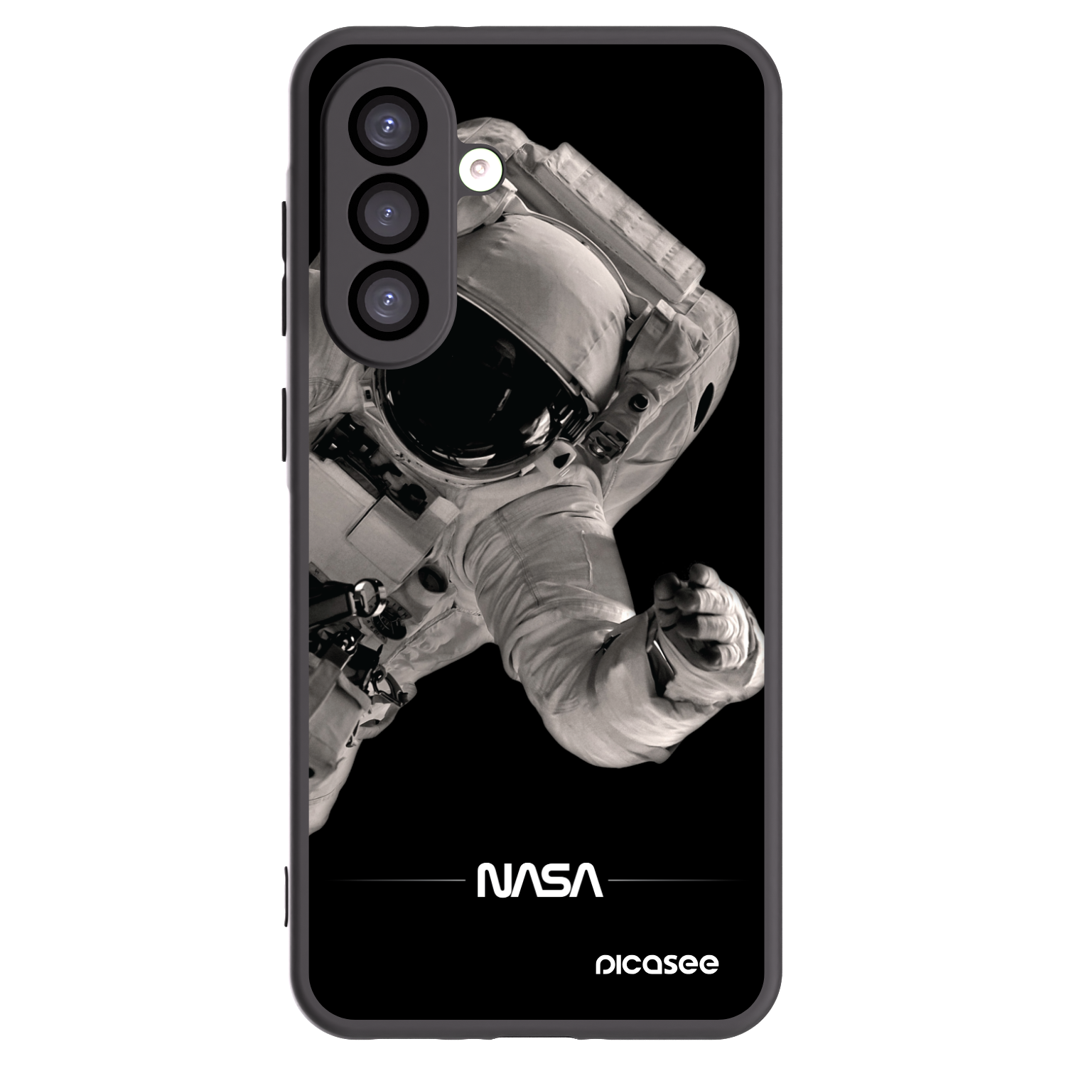 Picasee Μαύρη θήκη σιλικόνης για Samsung Galaxy A26 5G A266B - Astronaut Big