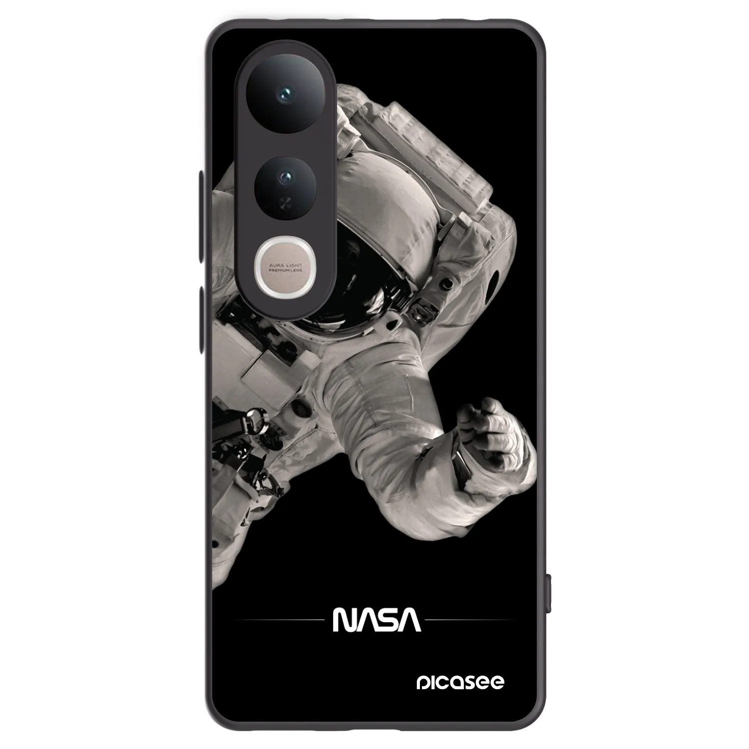 Picasee Μαύρη θήκη σιλικόνης για Vivo V50 Lite 5G - Astronaut Big