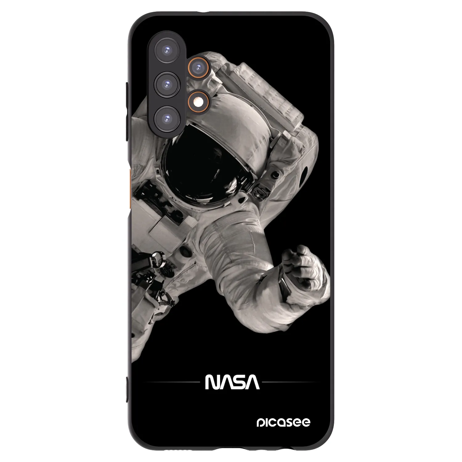 Picasee Μαύρη θήκη σιλικόνης για Samsung Galaxy A13 5G - Astronaut Big