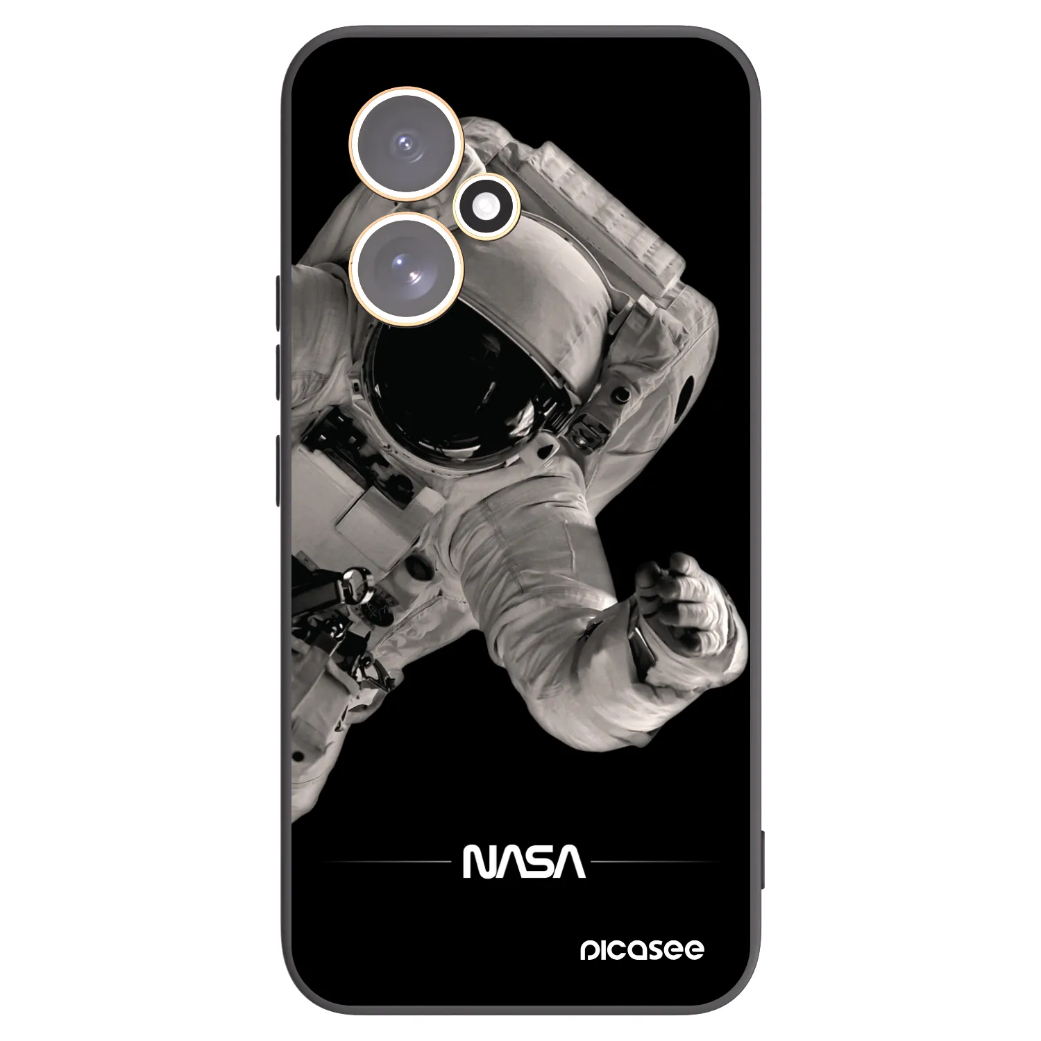 Picasee Μαύρη θήκη σιλικόνης για Honor 400 5G - Astronaut Big