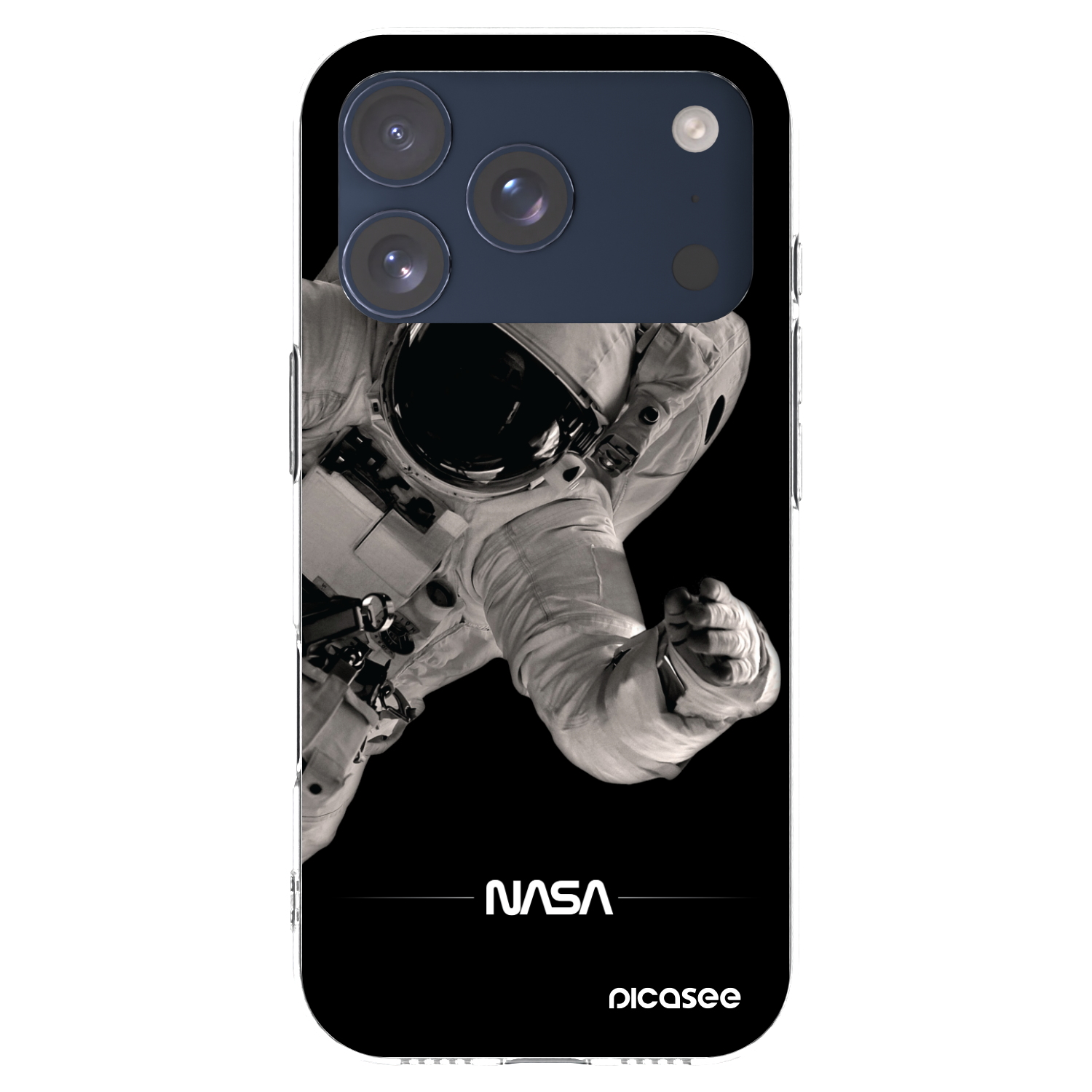 Picasee διαφανής θήκη σιλικόνης Apple iPhone 17 Pro - Astronaut Big
