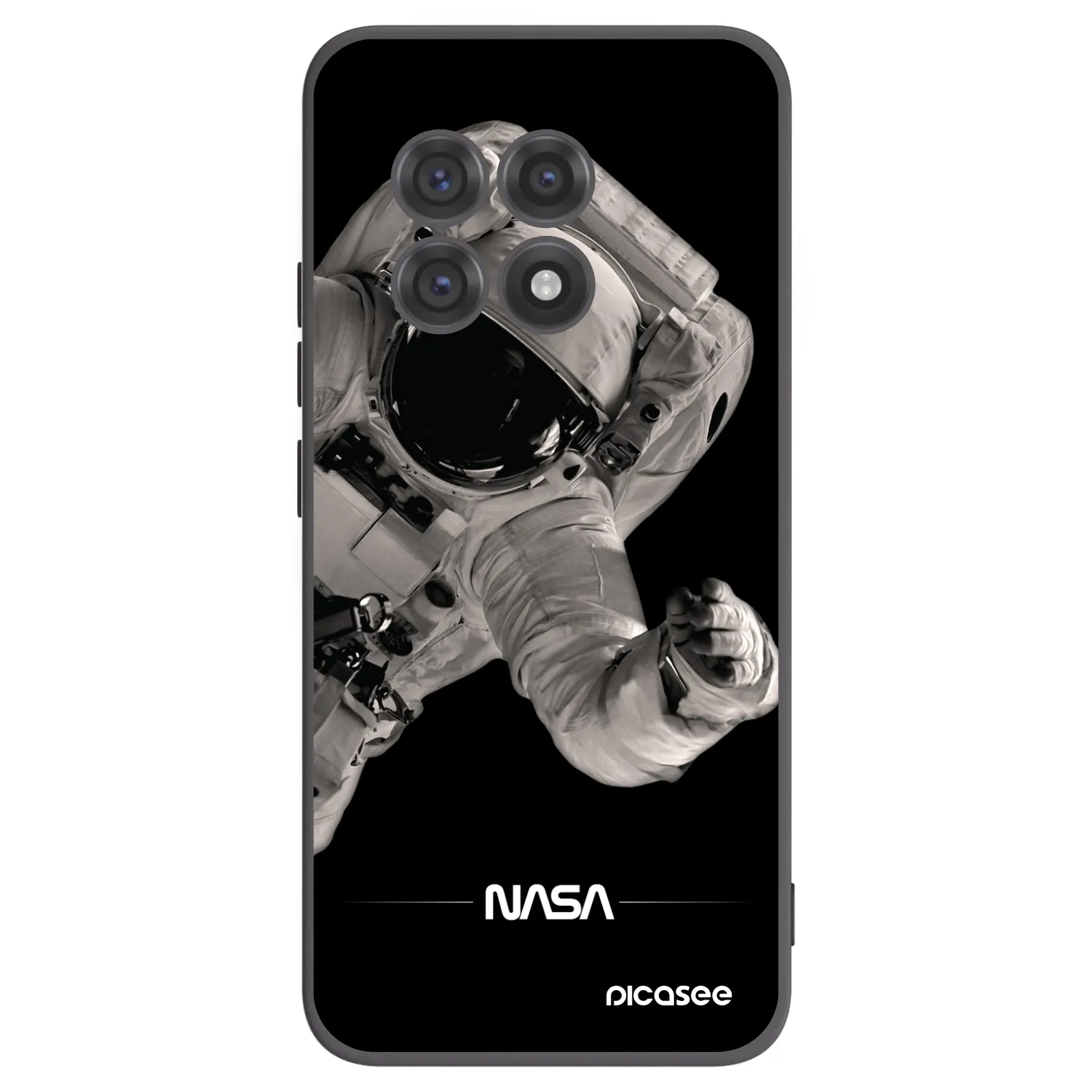 Picasee Μαύρη θήκη σιλικόνης για OnePlus 13R 5G - Astronaut Big