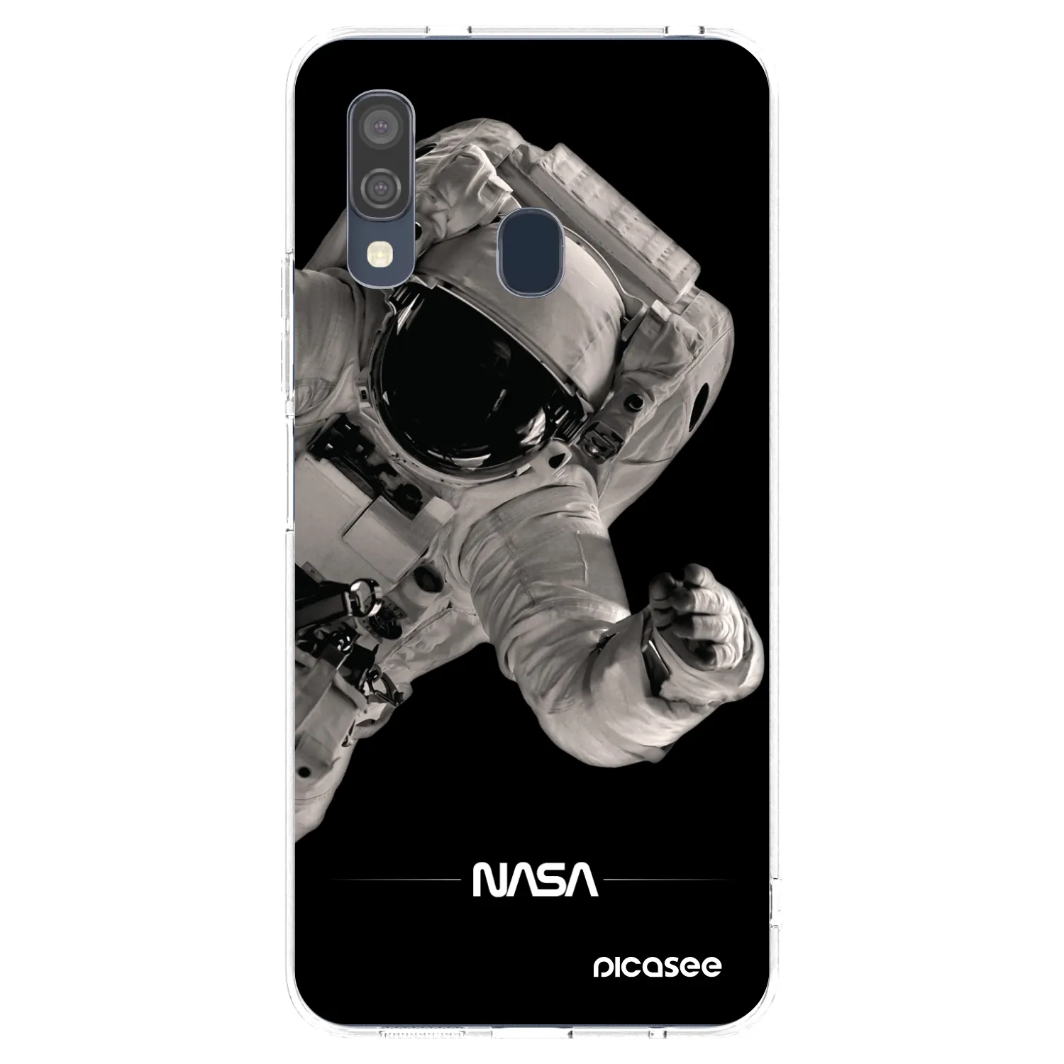 Picasee διαφανής θήκη σιλικόνης Samsung Galaxy A40 A405F - Astronaut Big
