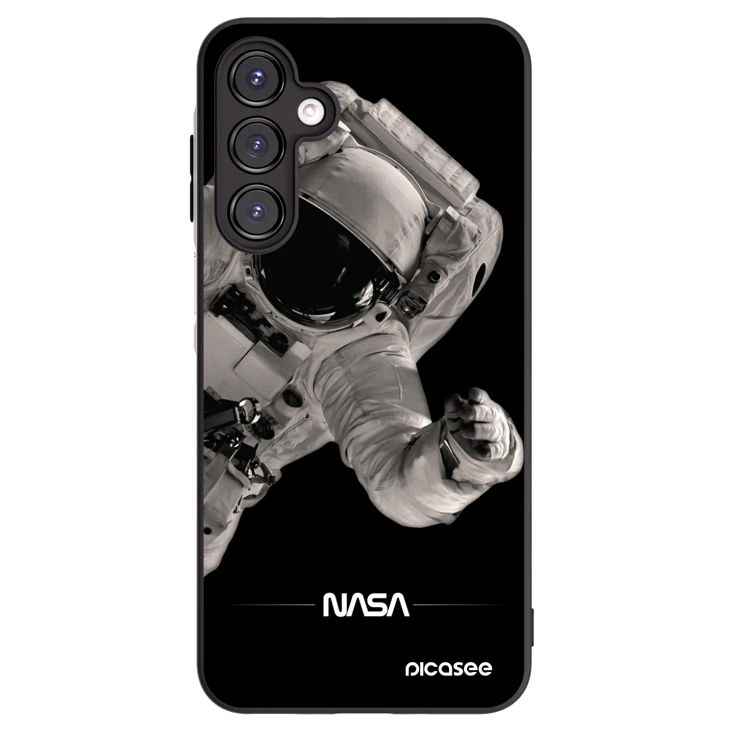 Picasee Μαύρη θήκη σιλικόνης για Samsung Galaxy A16 4G - Astronaut Big