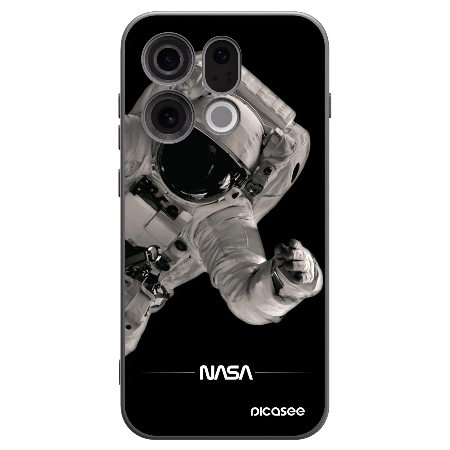Picasee Μαύρη θήκη σιλικόνης για OPPO Find X9 - Astronaut Big