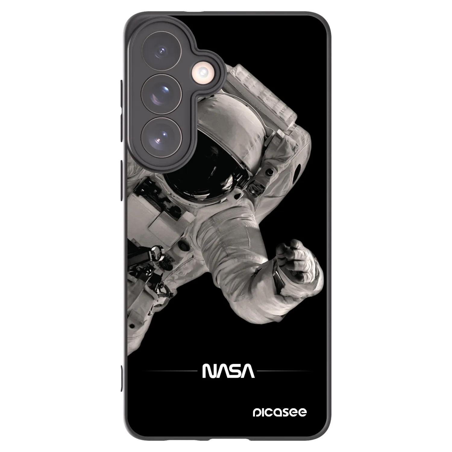 Picasee Μαύρη θήκη σιλικόνης για Samsung Galaxy S26+ - Astronaut Big