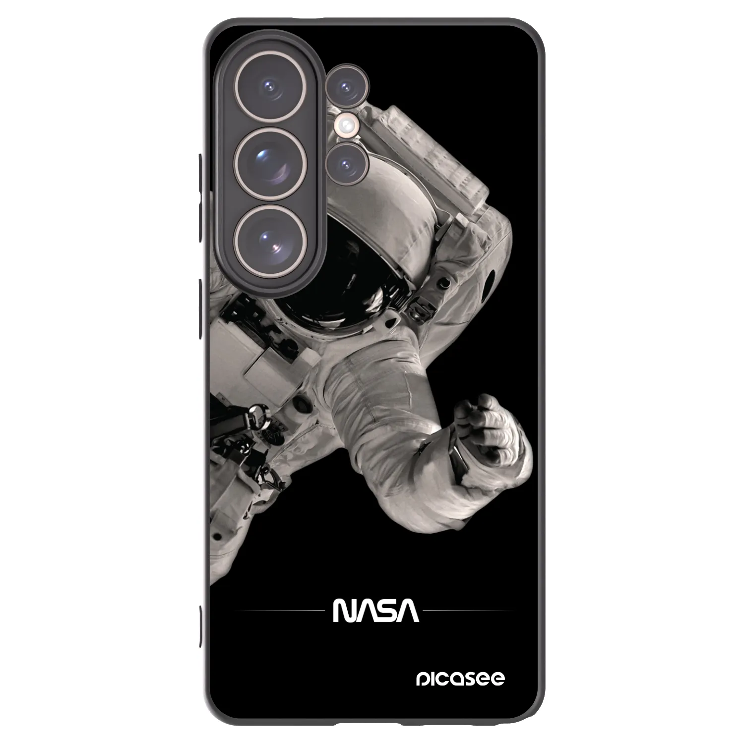 Picasee Μαύρη θήκη σιλικόνης για Samsung Galaxy S26 Ultra - Astronaut Big