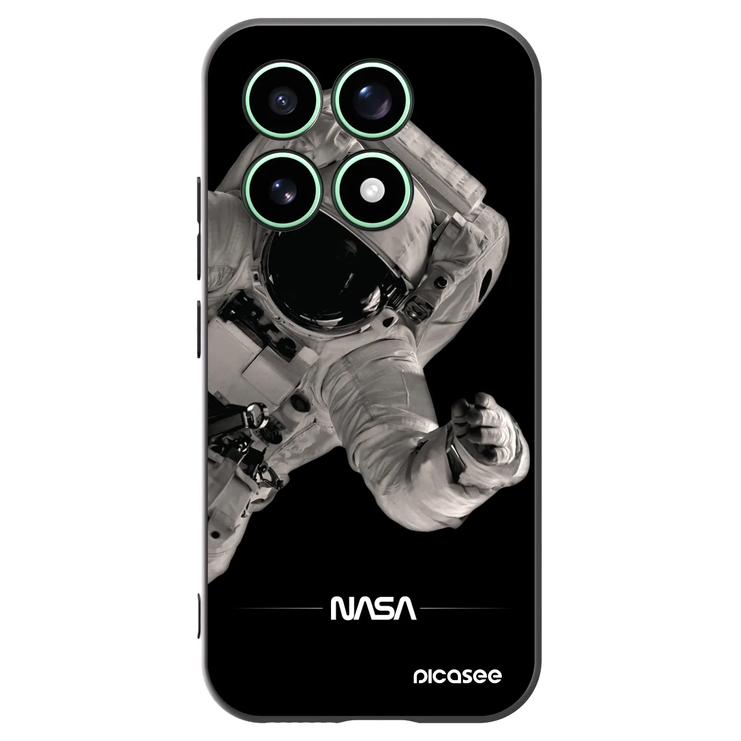 Picasee Μαύρη θήκη σιλικόνης για Xiaomi 17 - Astronaut Big