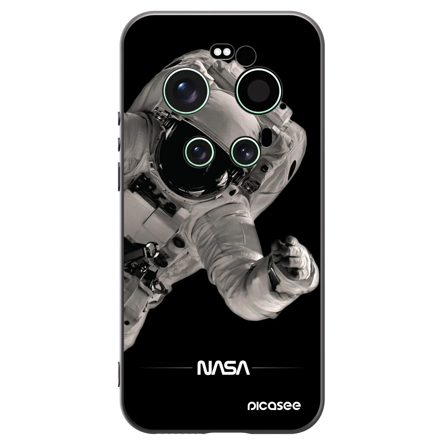 Picasee Μαύρη θήκη σιλικόνης για Xiaomi 17 Ultra - Astronaut Big
