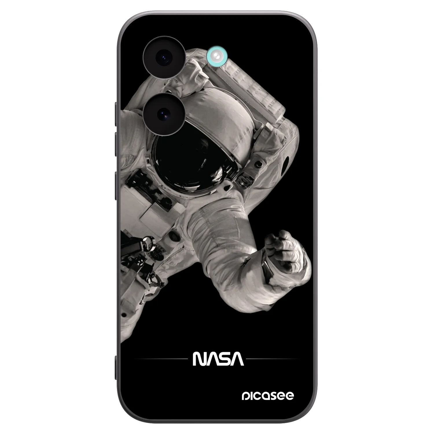 Picasee Μαύρη θήκη σιλικόνης για Xiaomi Poco X8 Pro - Astronaut Big