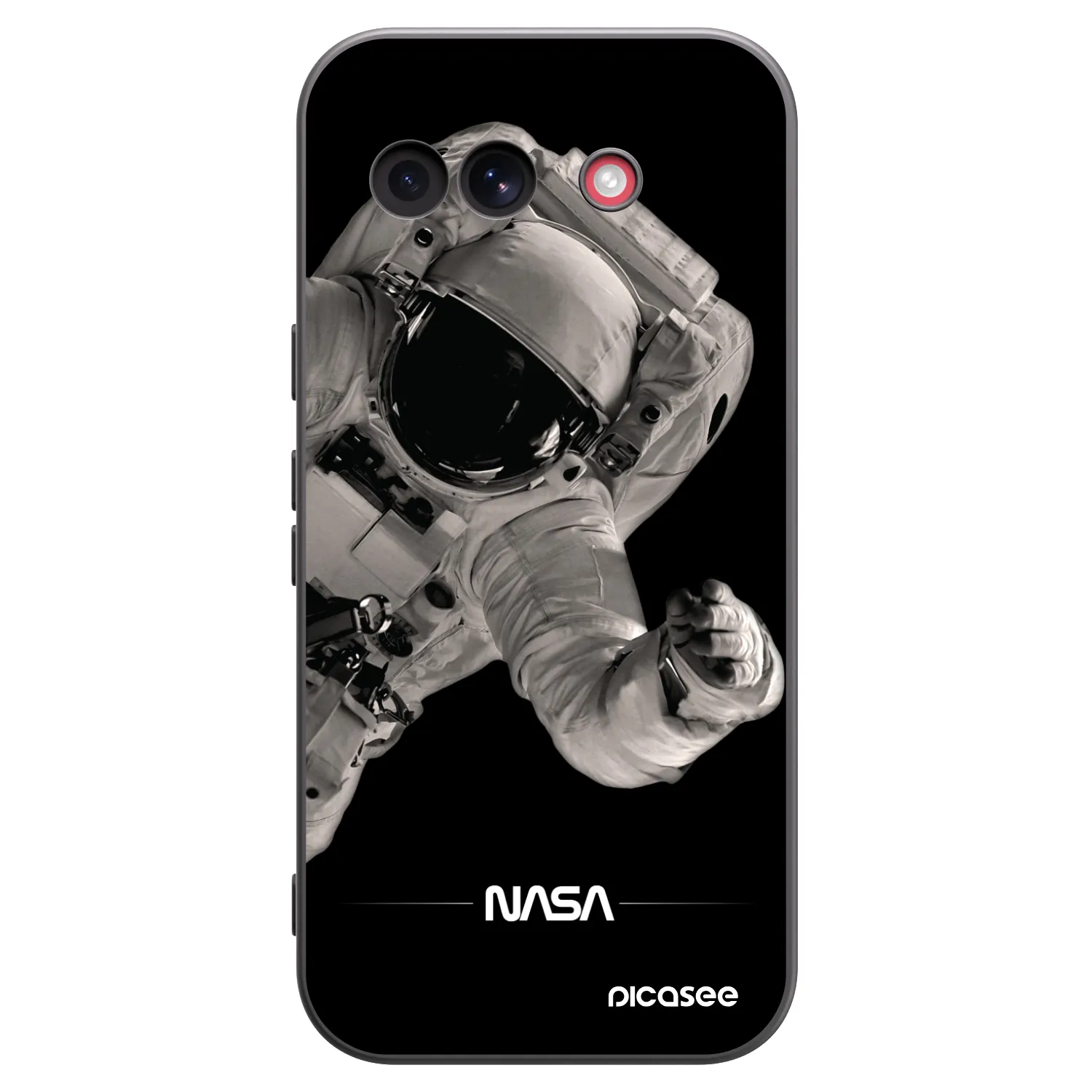Picasee Μαύρη θήκη σιλικόνης για Google Pixel 10a - Astronaut Big
